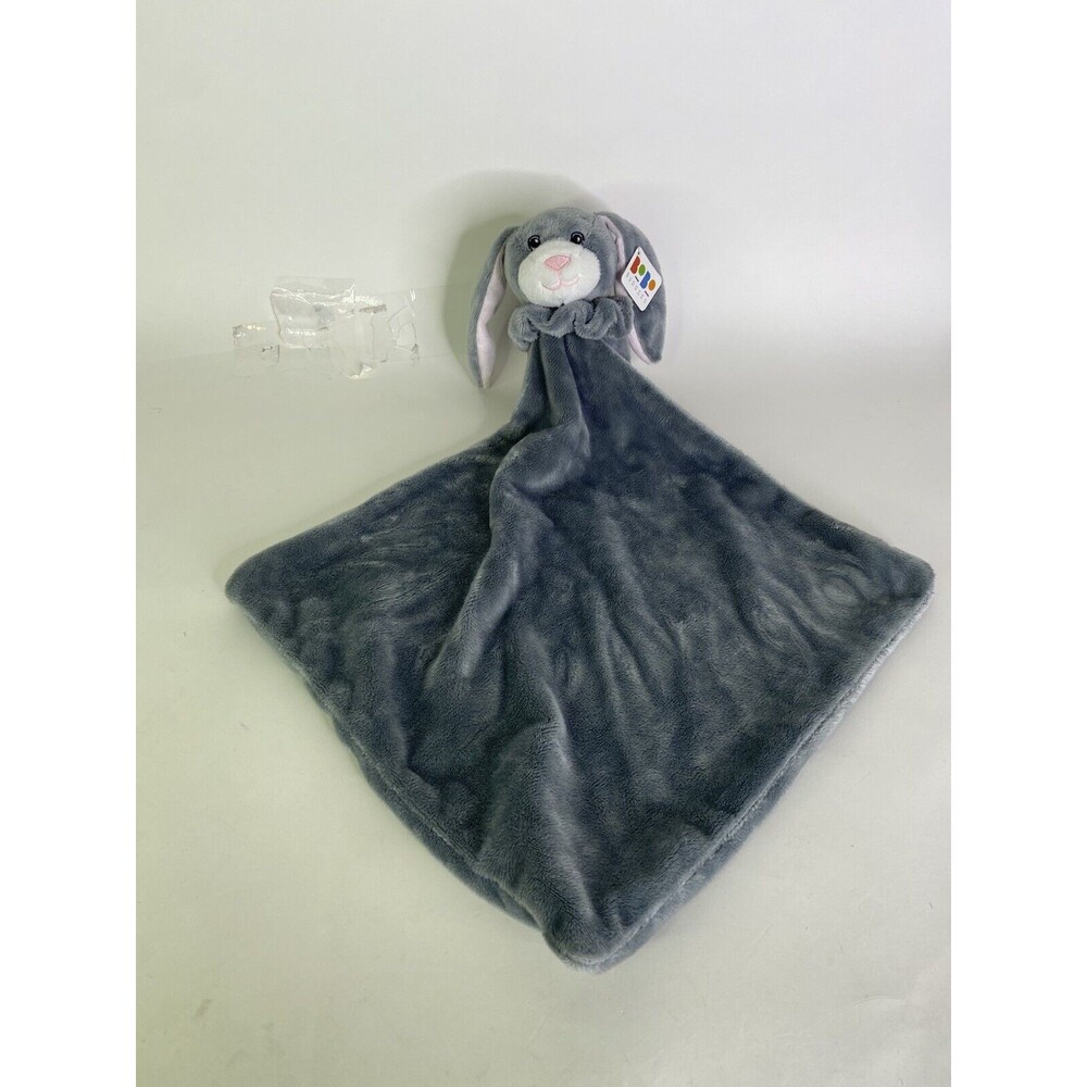 BOBO Buddies Gray Plush Bunny Rabbit Lovey Security Blanket Grey Soft NEW